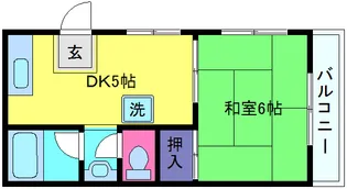 パナハイツ青谷【2階】の間取り