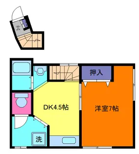 うえむらハイツの間取り