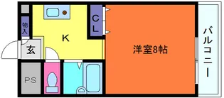 リーベン美幸【5階】の間取り