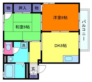 メゾン・ヴィオレット【1階】の間取り