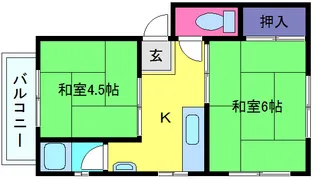 新堂マンション【3階】の間取り