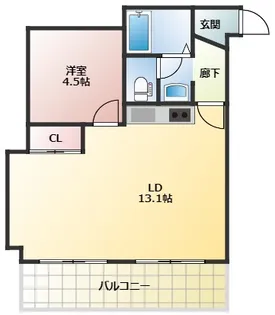 甲南第二サンコーポラス【6階】の間取り