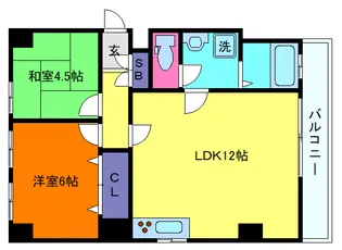 ポコアポコ本山ハウス【4階】の間取り