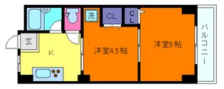 マンションエイト【1階】の間取り