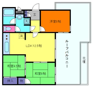 サンヴィラ六甲1号館【2階】の間取り