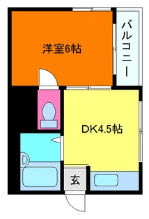 イナホハイツ【3階】の間取り