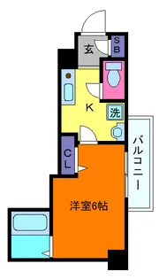 ラムール六甲山ノ手【2階】の間取り