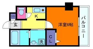 ラムール六甲山ノ手【1階】の間取り