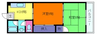 橋本第二マンション【4階】の間取り