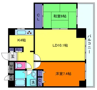 パーク・ハイム芦屋翠ヶ丘【1階】の間取り