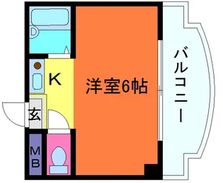三景マンション【2階】の間取り