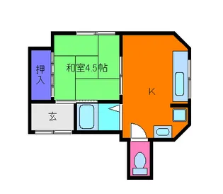 灘ハイツ【-1階】の間取り