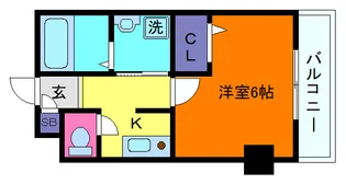 ラムール六甲山ノ手【2階】の間取り