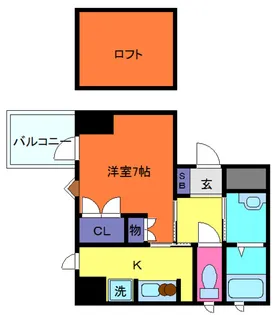 エスペランサ灘駅前【6階】の間取り