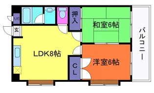 ハイム王子公園【1階】の間取り