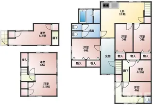 兵庫県尼崎市西昆陽3丁目【一戸建】の間取り
