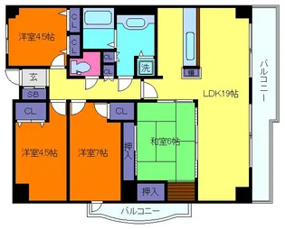 アーデンコート住吉川【2階】の間取り