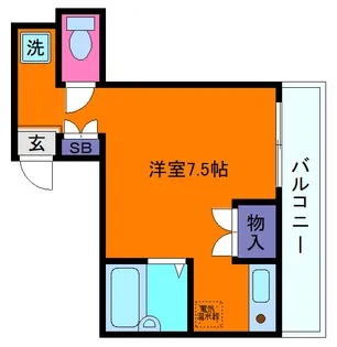 六甲ガーデンホームズ【2階】の間取り