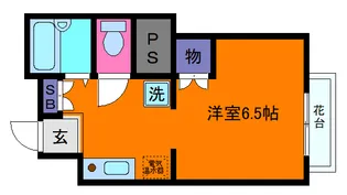 六甲ガーデンホームズ【3階】の間取り