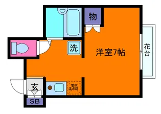 六甲ガーデンホームズ【2階】の間取り
