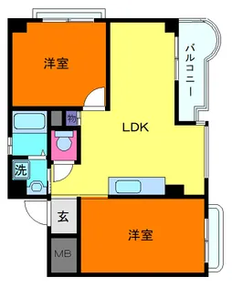 芦屋パレエレガンス【4階】の間取り