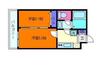 BASE青木【3階】の間取り