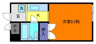 サンハイム六甲【2階】の間取り