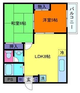 ピュアハウスナダ【2階】の間取り