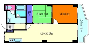 岡本センチュリーマンション【2階】の間取り