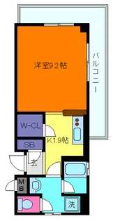 サニープレイス住吉本町【4階】の間取り