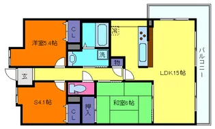 アーバネックス芦屋業平【2階】の間取り