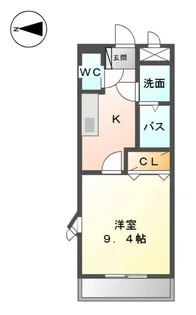 エスポワール壱番館【5階】の間取り