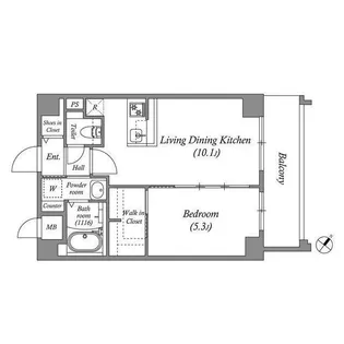 ファーストフィオーレ東灘【0305号室】の間取り