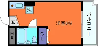 セントラルプラザ六甲【4階】の間取り