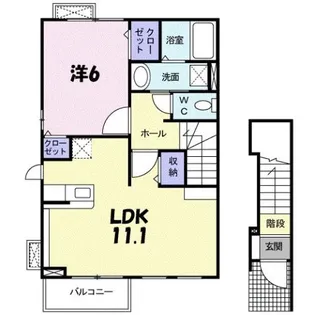 マーヴェラス【2階】の間取り
