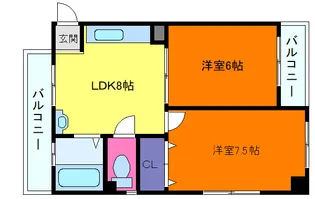 伸和コーポ【203号室】の間取り