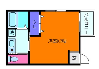 アクロス芦屋西アパートメントⅡ【302号室】の間取り