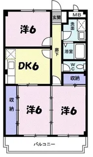 ウエストコートTANIGAMI【3階】の間取り