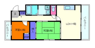 シャロームテラス【303号室】の間取り