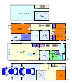 兵庫県神戸市灘区薬師通1丁目【一戸建】の間取り