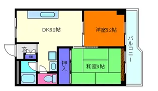 バッハレジデンス芦屋ウエスト【4階】の間取り