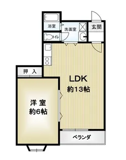 コンドミニアムカワムラ【2階】の間取り