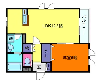 ネオメゾン東灘【2階】の間取り