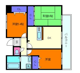 オーシャンビュー御影【5階】の間取り