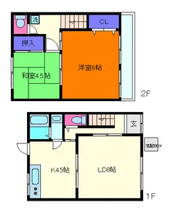 兵庫県神戸市灘区大石北町【一戸建】の間取り