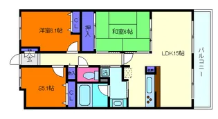 本山アーバンライフ【5階】の間取り