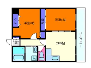 ビエント六甲3【4階】の間取り