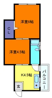 シャトー御影【3階】の間取り