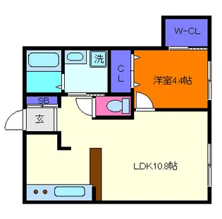 イルマーレ壱番館【3階】の間取り