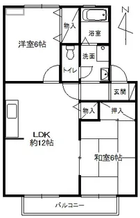 プレステージ芦屋A棟【2階】の間取り